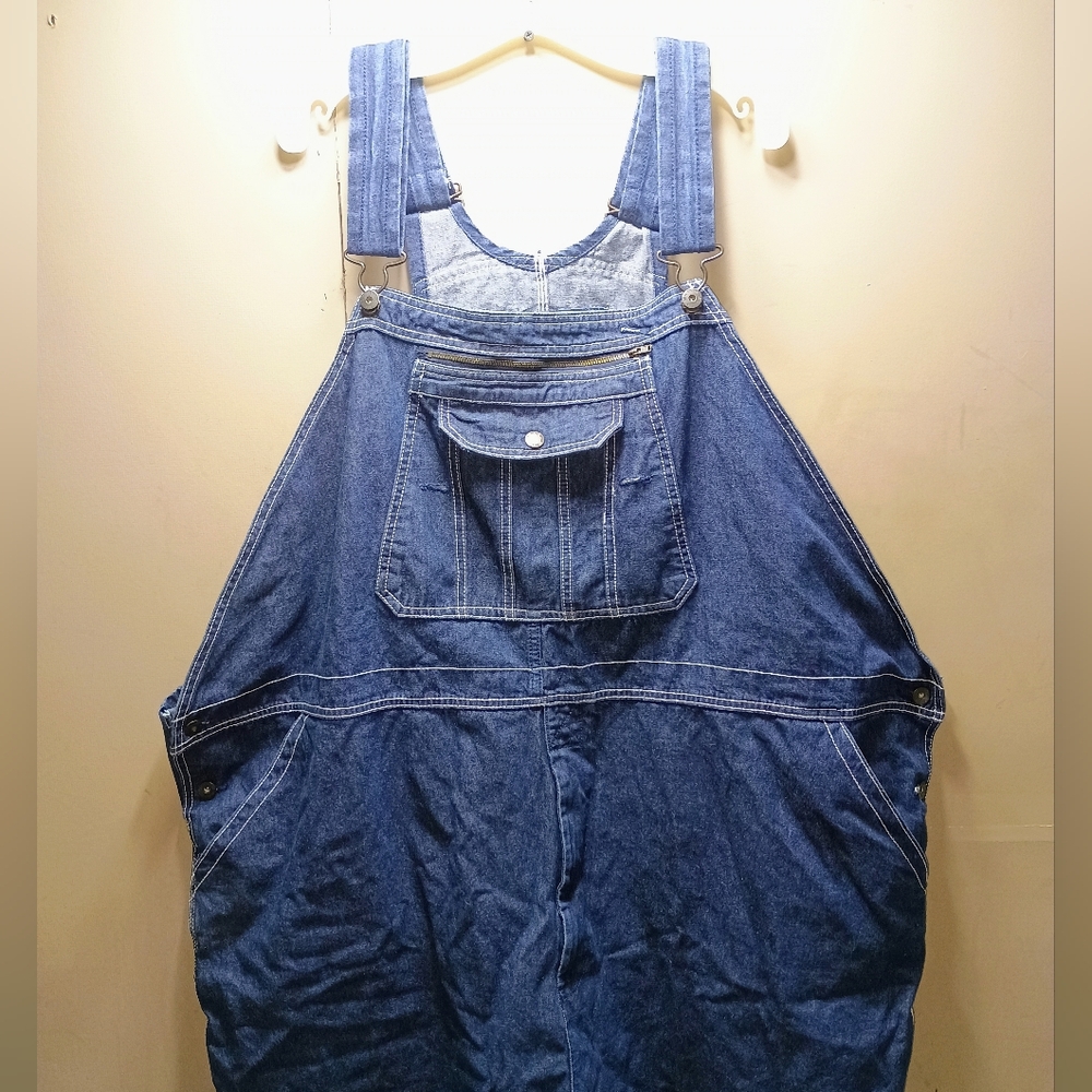 Vintage denim Overalls Big & Tall - Picture 4 of 7